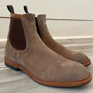 Allen Edmonds "TANNER" Men's Slip-On Chelsea Boots 12 D Brown Chromexcel (7674)
